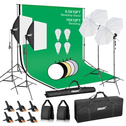 8.5x10 ft Backdrop & Lighting Set