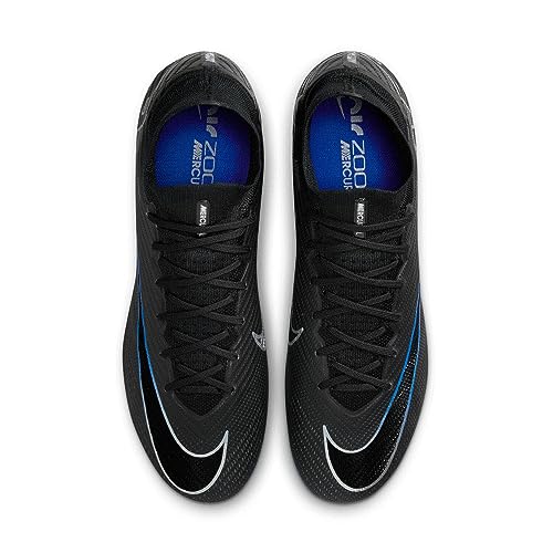 Nike NIKE Men's Zoom Superfly 9 Elite Fg High, Black Chrome Hyper Royal, 8 US