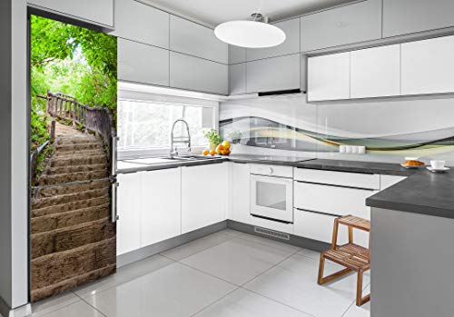 Vinilo para nevera 60x180 pegatinas refrigerador autoadhesivas pared Tulup bosque 3