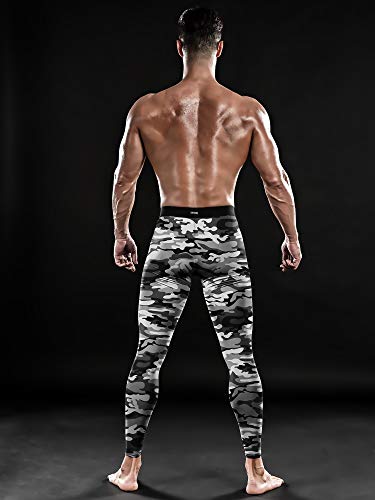 Image of DRSKIN Men's Compression Pants (5 /4 /3 Pack) Quick Dry Tights Leggings Sports Baselayer Running Gym Workout