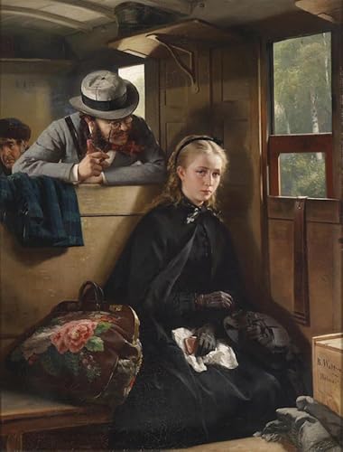 Cuadro de lienzo Berthold Woltze 60x90cm: arte de pared clásico para decoración de interiores
