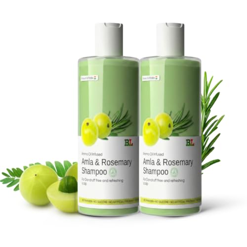 Image of Botanical Luxuriate Amla & Rosemary Anti-Dandruff Shampoo | Paraben Free | Dermatologically Tested | pH Balanced | For Healthy, Dandruff-Free Scalp | 100 ml (Pack of 2, Pack of 2)
