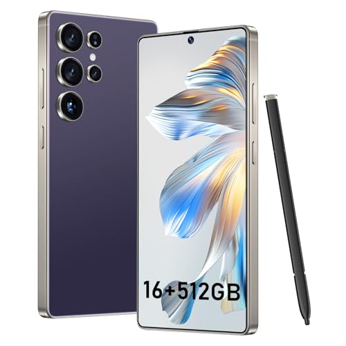 Image of BXV I25 Ultra 16+512GB Smartphone - 7000mAh Battery, 6.99-inch Display, Built-in Pen, Android 14, Snapdragon 8 Gen3, 68MP+108MP Camera Outperform Competitors in Speed & Power (Purple)