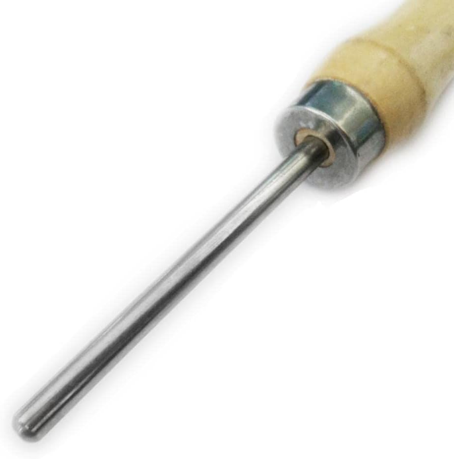 Badminton Tennis Racket String Awl Stainless Steel Maintenance Tool for Stringing Machine Straightening Wooden Handle Weight Sewing Multipurpose Tool