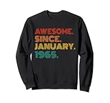 Photo Gallery awesome since january 1965 men women birthday 1965 vintage felpa Photo Gallery awesome since january 1965 men women birthday 1965 vintage felpa