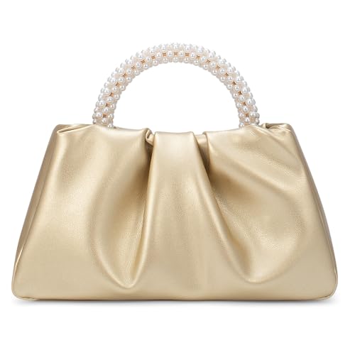 Sac de soirée cuir souple froncé : fini les pochettes inconfortables