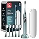 Oclean Elektrische Zahnbürste X Series Pro Gift Set, Schallzahnbürste mit Bildschirm, 3 Modi & 32 Intensitäten Sonic Electric Toothbrush mit Timer, 6 Stücke Bürstenköpfe mit Reiseetui, Grün