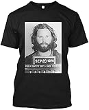 Fishing Fun #Jim #Morrison Mugshot Poster T Shirt Gift Tee Graphic for Womens Man Black