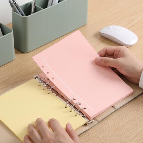 Classeur à Anneaux : Pages Perforées Colorées pour Ne Plus Perdre Vos Notes - 4