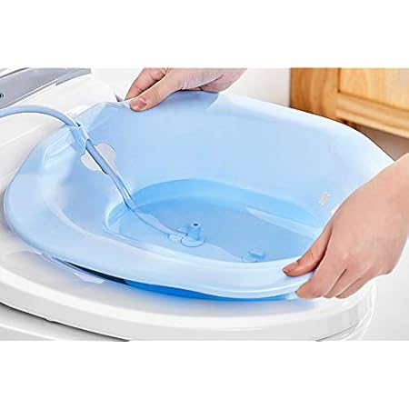 Amazon Com Sitz Bath Over The Toilet Perineal Soaking Bath For Hemorrhoidal Relief Ideal For Post Episiotomy Patients Health Personal Care