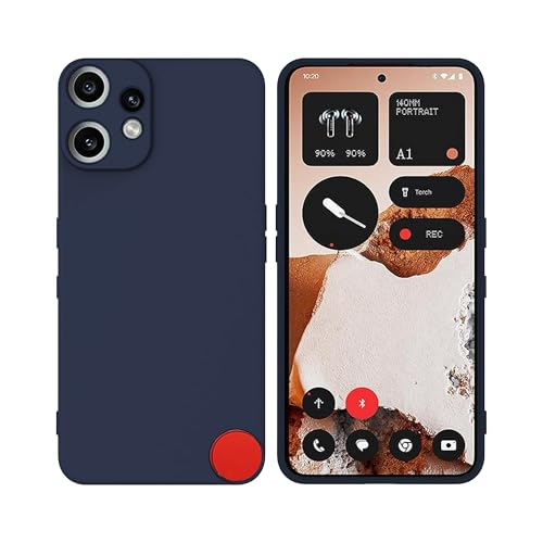 Image of FIRST MART Matte Silicone Back Cover for Nothing Phone CMF 2 Pro - Blue