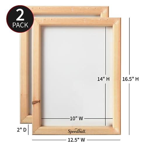 Speedball 2-Pack 110 Monofilament Screen Printing Frame, 10 X 14 Inch #TOP2