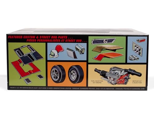 AMT 1963 Chevy Corvette Convertible Modelo 1:25 miniatura 3