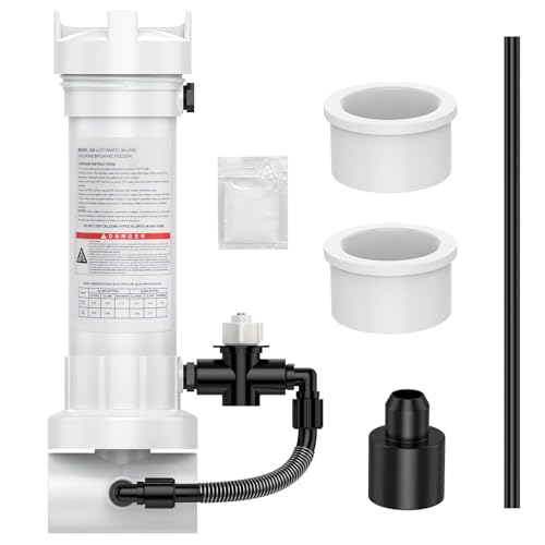 320 Automatic in-Line Pool Chlorine/Bromine Feeder for In-Ground & Above Ground Pools and Spas, Adjustable Flow Control for Max 70000 Gallons, Replacement R171096 R17-1096