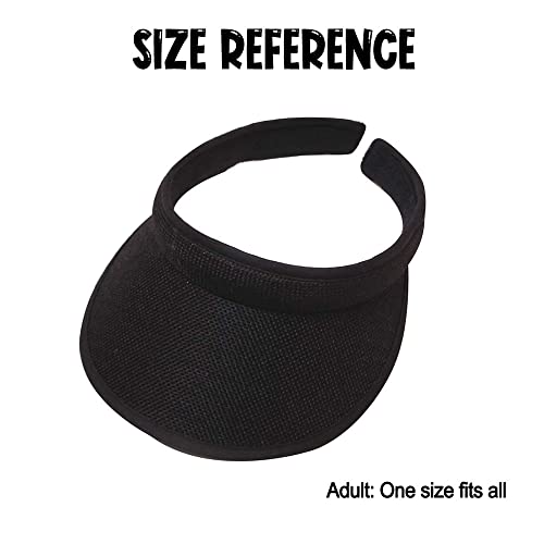 2Pcs Women's Summer Sun Visor Hat Uv Protection Lightweight Travel Caps,Outdoor Golf Tennis Cap Beach Visor Sports Cap, Black & Khaki #TOP3