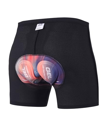 X-TIGER Radlerhose Herren 5D Gel Gepolstert Fahrradunterhose Fahrradhose Radhose Kurz Radunterhose Schnelltrockende Elastische Atmungsaktive
