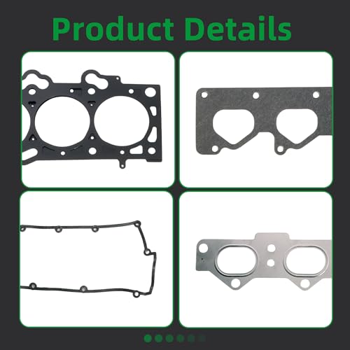 Image of Head Gasket with Bolts Set, 2001-2010 fit for Hyundai Elantra /Tucson /Tiburon, fit for Kia Soul /Spectra /Spectra5 /Sportage DOHC L4 2.0L HS26181PT ES71313 HS26181PT-1(56pcs)
