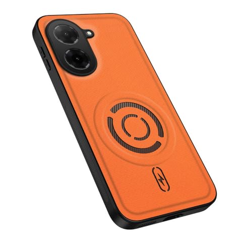 MTRIEBA Magnetic Phone Case for Xiaomi Redmi A5 4G/Poco C71, Orange