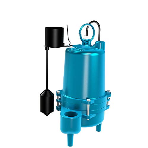 Barnes SE411VF Submersible Cast Iron Sewage Pump - 4/10-HP, 7,500 GPH, 120V / 1Ph, 20' Cord, No Float Switch
