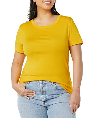 Image of Amazon Essentials Women's Slim-Fit Short-Sleeve Crewneck T-Shirt, Pack of 2