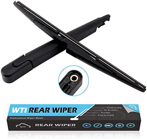 WTI Rear Wiper Arm Blade Set Compatible With Hyundai Santa Fe 2013-2017 SUV Rear Windshield Window Wiper Kits Assembly New Replacement Accessories Parts Fit 98811B8000