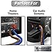 InstallGear 14 Gauge Speaker Wire Cable (500ft), 14 AWG Speaker Wire Cable, True Spec Soft Touch Cables - Use for Car Speakers Stereos, Home Theater Speakers, Surround Sound, Radio Wiring