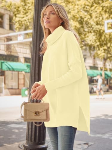 Image of LILLUSORY Womens Turtleneck Oversized Sweaters 2026 Fall Fashion Outfits