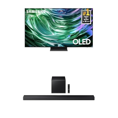 Image of Samsung 65-Inch Class OLED 4K S90D Series HDR+ Smart TV w /Dolby Atmos, Object Tracking Sound Lite (QN65S90D, 2024 Model) + Samsung Q-Series Soundbar HW-QS700F 3.1.2 ch Subwoofer (2025 Model)