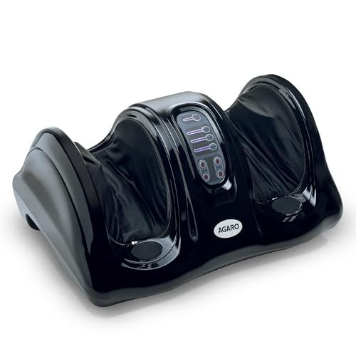 AGARO 33158 Electric Shiatsu Foot Massager Machine with Kneading & Rolling Function, for Foot Relaxation & Improving Blood Circulation, Suitable for Home Usage, Black
