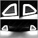 JENEROUMAN Front Bumper Grille Black W/DRL LED Lamp Hood Mesh Upper Grill Compatible With 2015 2016 2017 Ford Mustang