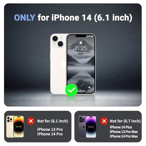 jaroco Magnetic for iPhone 14 Case, [Compatible with MagSafe][Military Grade Drop Protection][Heavy Duty Protection][Non-Slip][Shockproof] 2-Layer Durable Bumper Phone Case 6.1''-Gray by jaroco - Image 6