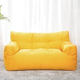 AMÉLIORATION DU MATÉRIEL - Nous avons amélioré le tissu en un lin en coton de qualité supérieure plus épais, plus doux et plus luxueux qui résistera à l'épreuve du temps. Ces poufs confortables deviendront à coup sûr votre nouvel endroit préféré pour vous détendre. (Housse uniquement) Vous devez remplir environ 2 kg de mousse, si vous n'avez pas assez de mousse, vous pouvez la remplir avec des oreillers, des couvertures et tout ce qui prend de la place dans le placard.