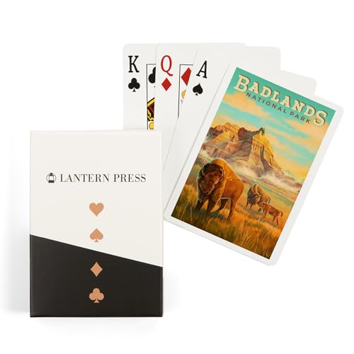 Lantern Press Naipes Póker Badlands National Park 52 Cartas