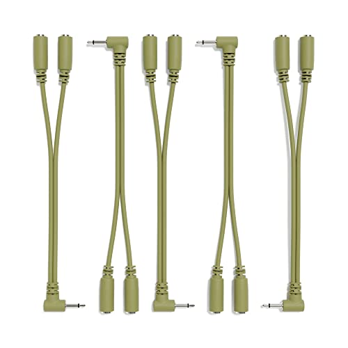 Câble répartiteur en Y Eurorack TS 3.5mm coudé patch 5pcs