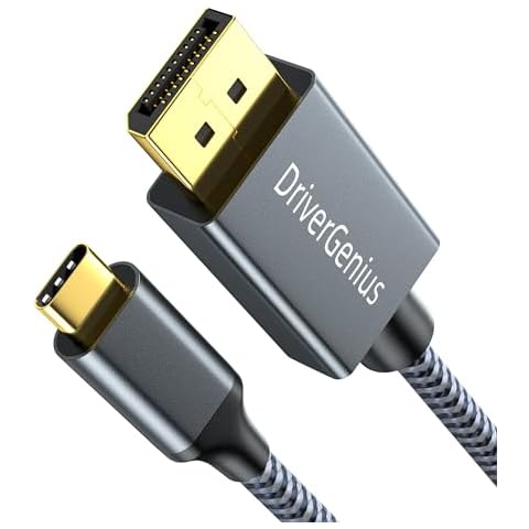 DriverGenius 5Gbps USB-C 4K/60Hz Video Converter Cable - 1.8m, PD 60W, Black (U31PD01) Cover