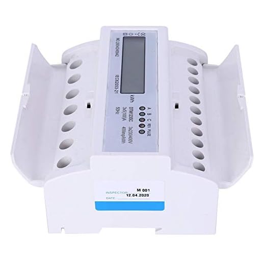 Elmätare, 3-fas KWh-räknare 230 / 400V 5-100A Energiförbrukning Digital elmätare med LCD (9999999.1KWh)