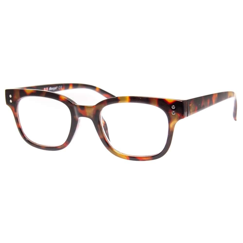 A.J. Morgan Eyewear Capable-Reading Glasses Rectangular, Tortoise, 48mm + 1.75