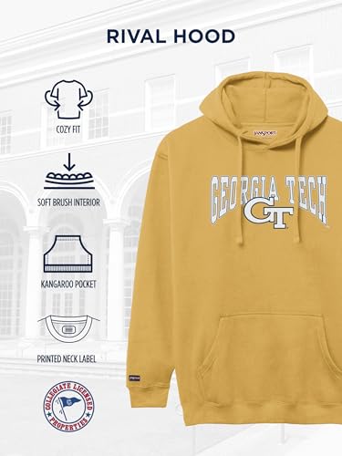 Image of JanSport NCAA Officially Licensed Rival Hoodie, Long Sleeve Unisex Sweatshirt, Cotton-Polyester Blend, Double-Layered Hood