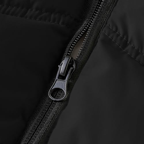 Kids Boys Girls Winter Puffer Vest Sleeveless Padded Hooded Jacket Thick Warm Down Outerwear Waistcoat 3-11Years4