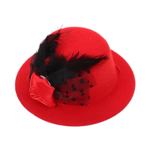 HANABASS Decorative Bowler Hat for Dogs and Cats Wear Resistant Pet Accessory for Parties and Photoshoots Durable and Comfortable Design Suitable for Pets