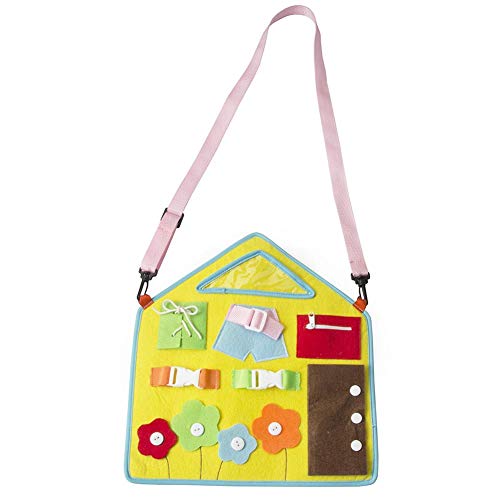 Purebesi Filzbrett Kinderspielzeug,Spielzeug Zeichenbrett Zu Lernen Dressing Knopf Kinderspielzeug Früherziehung,ca. 32x 28x10 cm