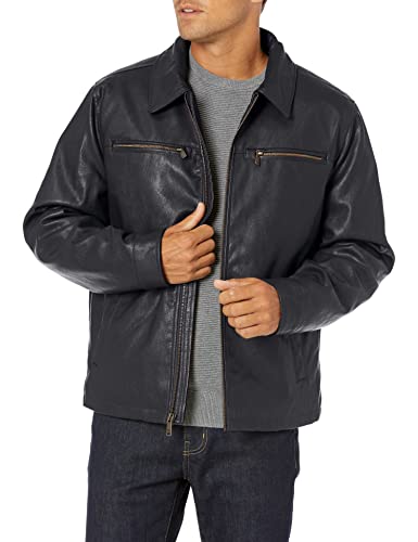 Image of DOCKERS Men's James Faux Leather Jacket (Regular, Big & Tall Sizes)