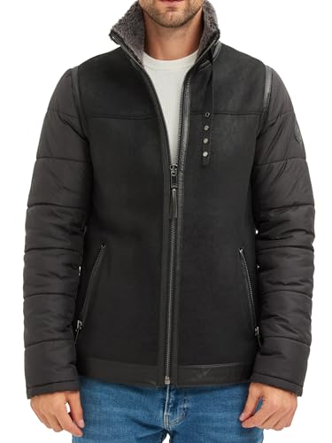 B-3 Bomber Jacket Aviator Real Shearling – Men's Sheepskin Shearling Coat