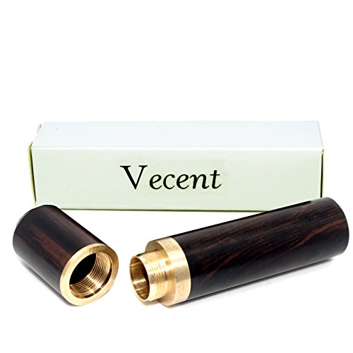Vecent Portable Wood Toothpick Holder Mini Toothpick Box Pocket Toothpick Holder (Black)