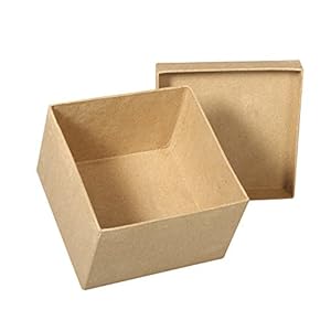 Rayher Pappmaché Box, quadratisch, 12,5 cm