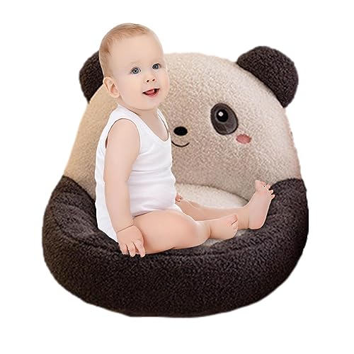Canapé d'assise moelleux panda : meuble en peluche pour soutien des enfants en bas âge