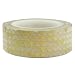 Wrapables Colorful Patterns Japanese Washi Masking Tape, Golden Pyramids