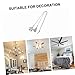 DOITOOL 2pcs Fan Light Pendant Ceiling Decorations Decorative Pull Chains for Ceiling Fans Home Light Decor