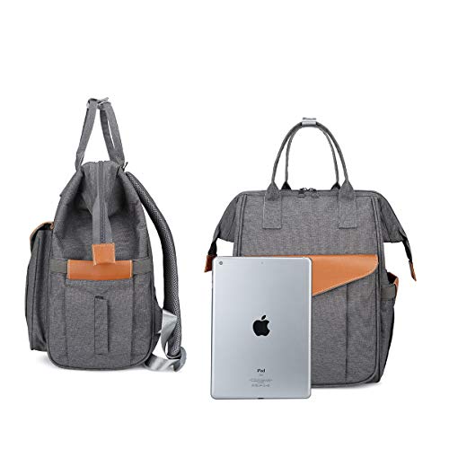 Sac à langer maman floral gris résistant pour ranger toutes les affaires