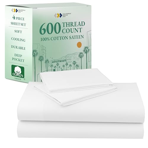 California Design Den Queen Sheet Set - Luxury 600 Thread